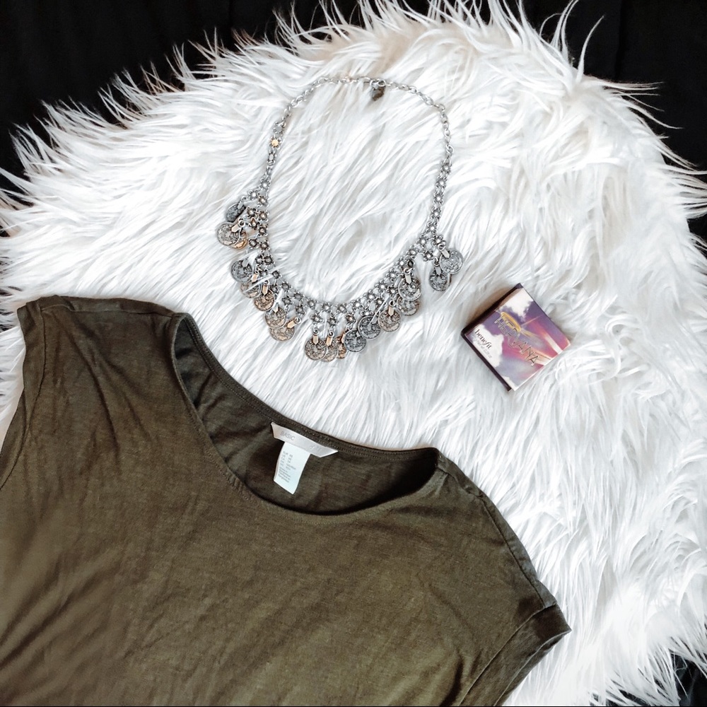 ARMY GREEN H&M DRESS WITH POCKETS